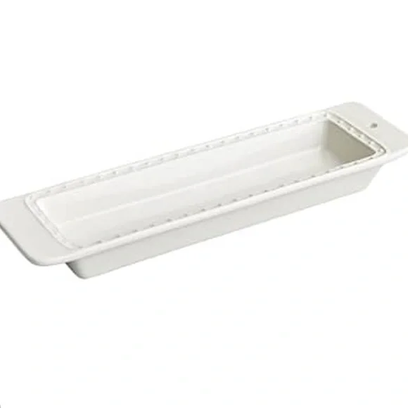 Nora Fleming Cream Pearl Dot serving Tray - Picture 5 of 12